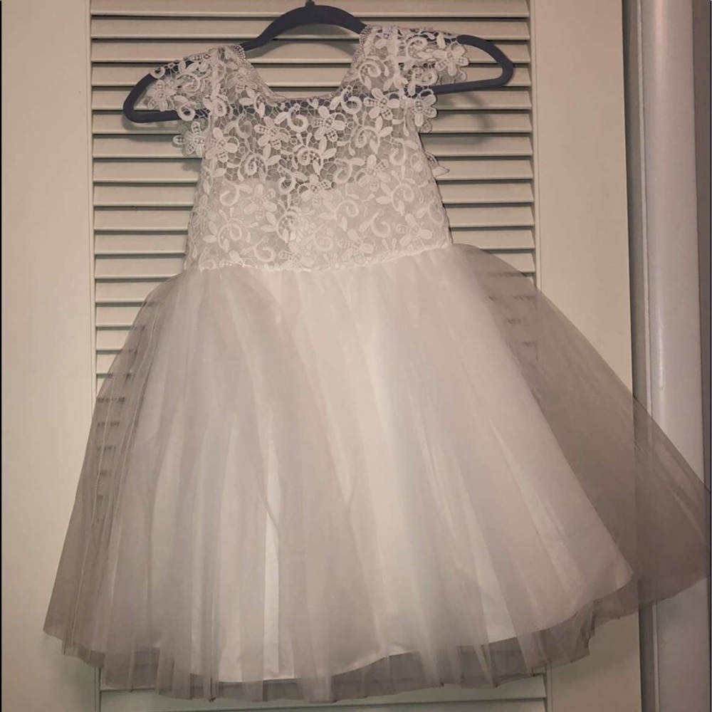 White formal dress